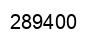 Number 289400 black image