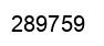 Number 289759 black image