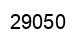 Number 29050 black image