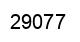 Number 29077 black image