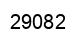 Number 29082 black image