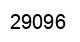 Number 29096 black image