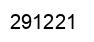 Number 291221 black image