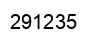 Number 291235 black image
