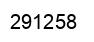 Number 291258 black image