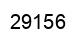 Number 29156 black image