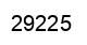 Number 29225 black image