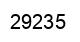 Number 29235 black image