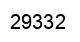 Number 29332 black image