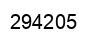 Number 294205 black image