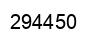 Number 294450 black image