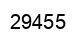 Number 29455 black image