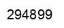 Number 294899 black image
