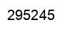 Number 295245 black image