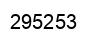 Number 295253 black image