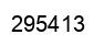 Number 295413 black image