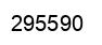 Number 295590 black image