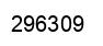 Number 296309 black image