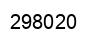 Number 298020 black image