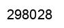 Number 298028 black image