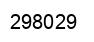 Number 298029 black image