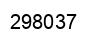 Number 298037 black image