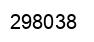 Number 298038 black image