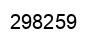 Number 298259 black image