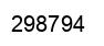Number 298794 black image