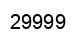 Number 29999 black image