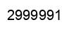 Number 2999991 black image