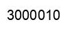Number 3000010 black image