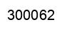 Number 300062 black image