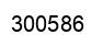 Number 300586 black image