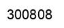 Number 300808 black image