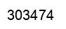 Number 303474 black image