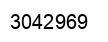 Number 3042969 black image