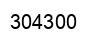 Number 304300 black image
