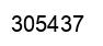 Number 305437 black image
