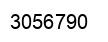 Number 3056790 black image