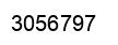 Number 3056797 black image