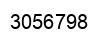 Number 3056798 black image