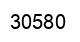 Number 30580 black image