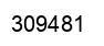 Number 309481 black image