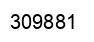 Number 309881 black image