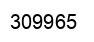 Number 309965 black image