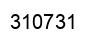 Number 310731 black image