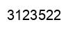 Number 3123522 black image