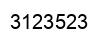 Number 3123523 black image