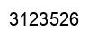 Number 3123526 black image